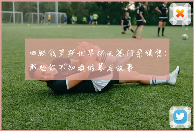 回顾俄罗斯世界杯决赛门票销售：那些你不知道的幕后故事